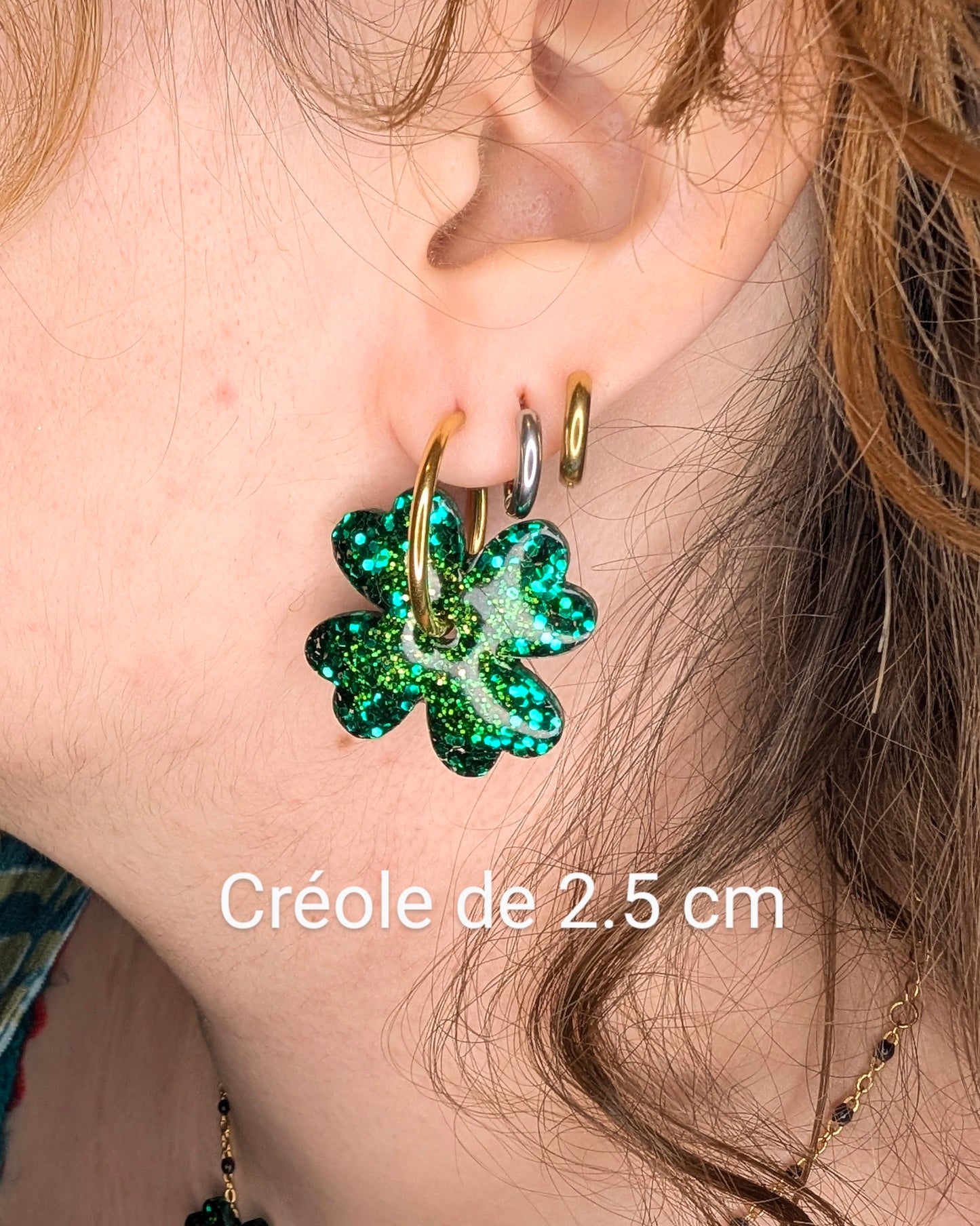Trèfles dégradé de verts
