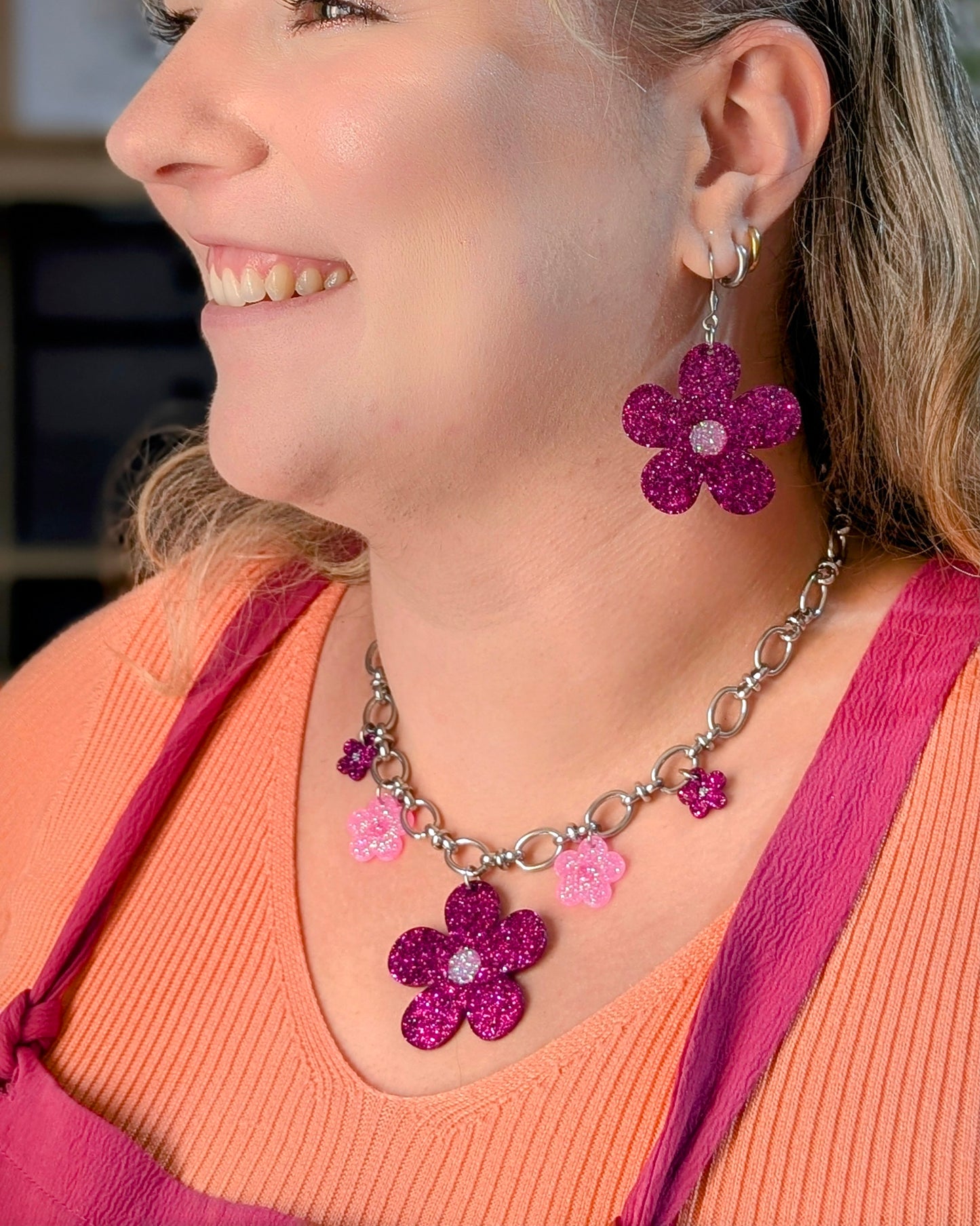 Collier Enchanteresse Rose🌸