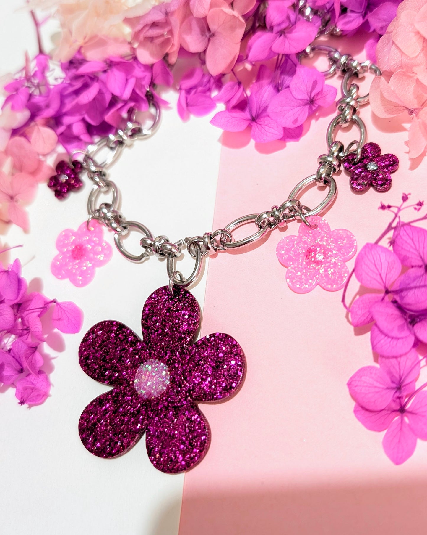 Collier Enchanteresse Rose🌸
