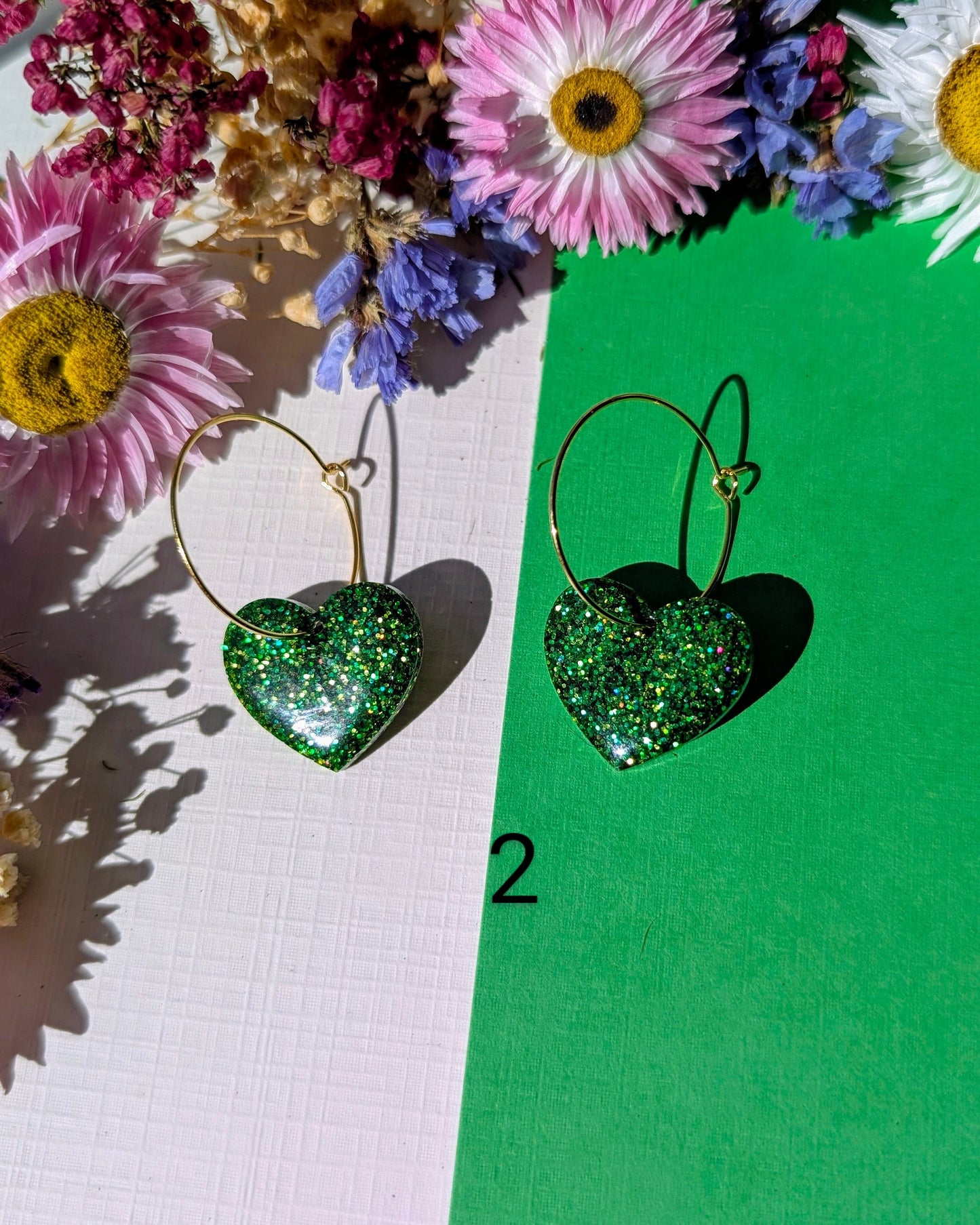 Cœurs Enchantés 💚 tons verts ✨