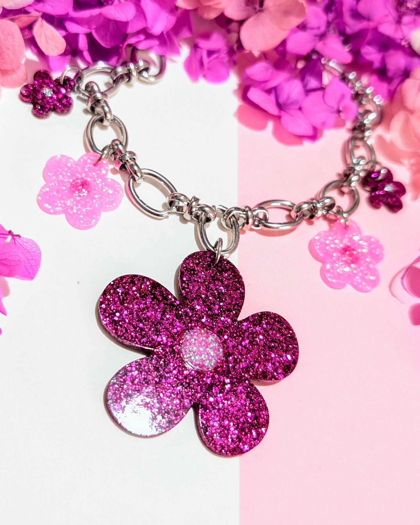 Collier Enchanteresse Rose🌸