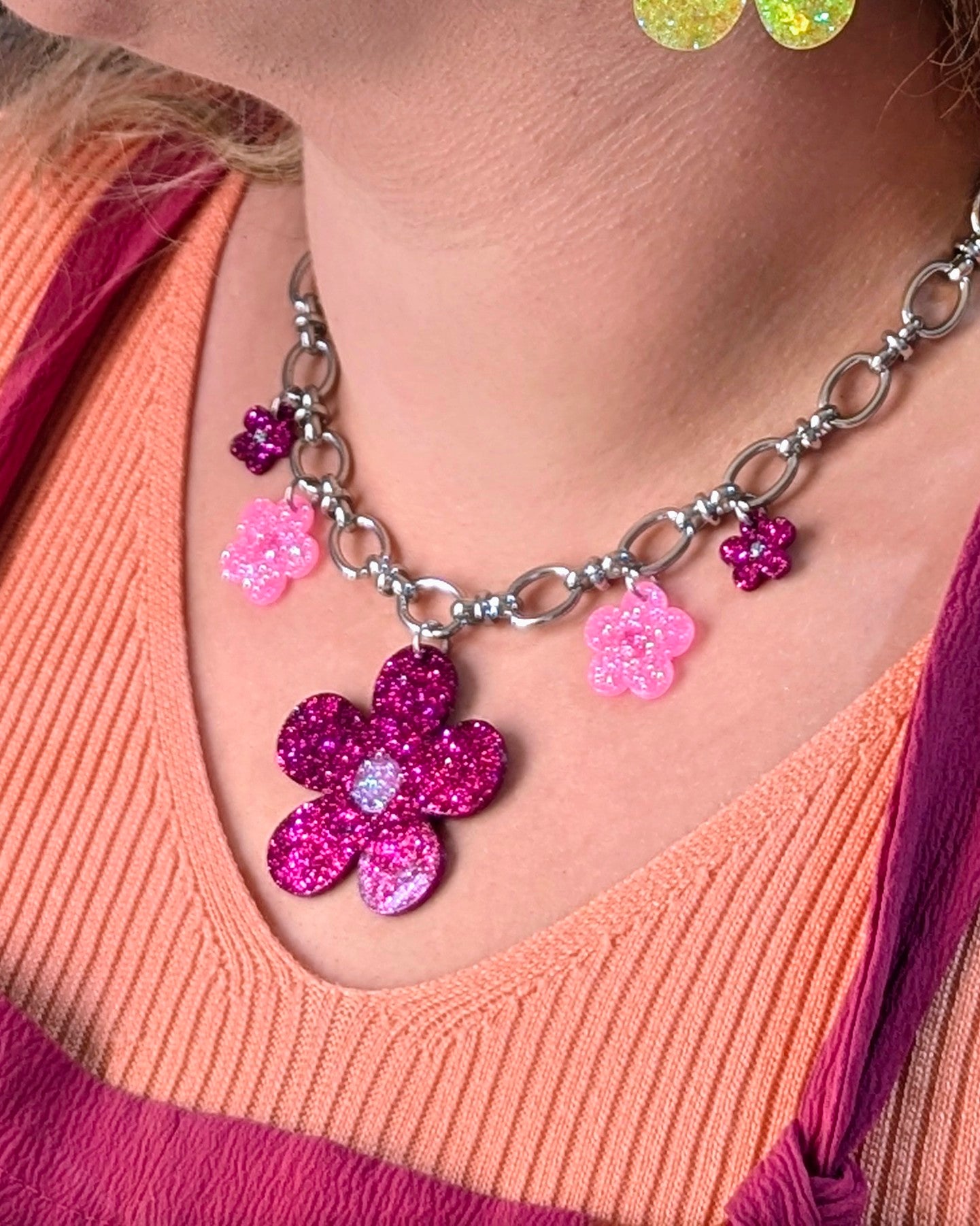 Collier Enchanteresse Rose🌸