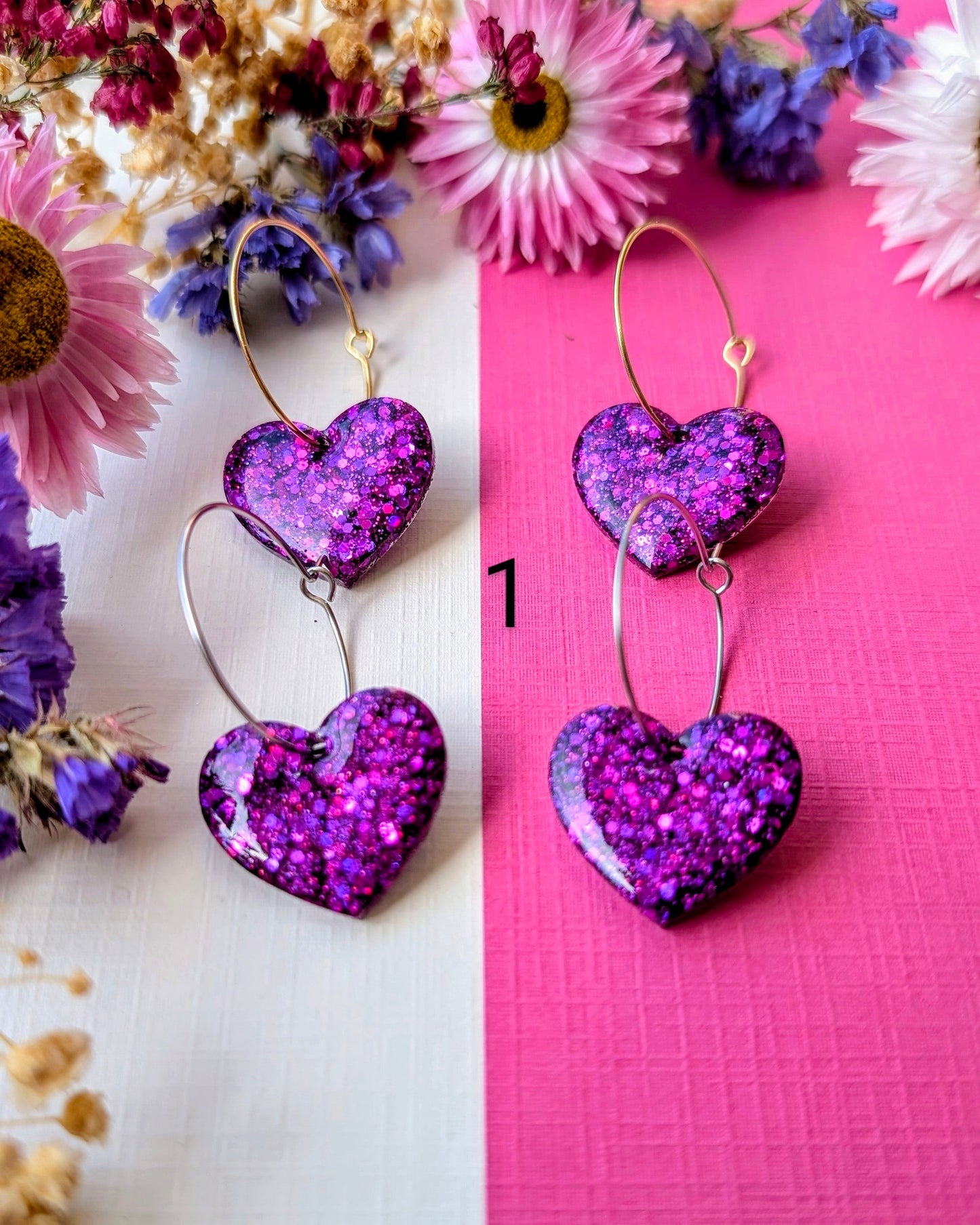 Coeurs Enchantés 🩷💜 tons rose/violets ✨
