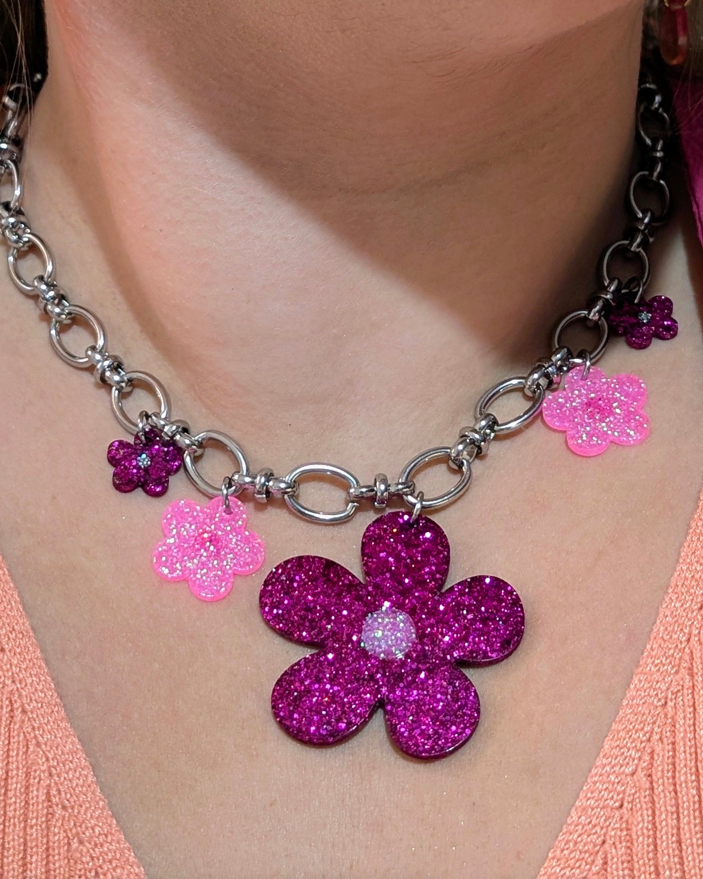 Collier Enchanteresse Rose🌸