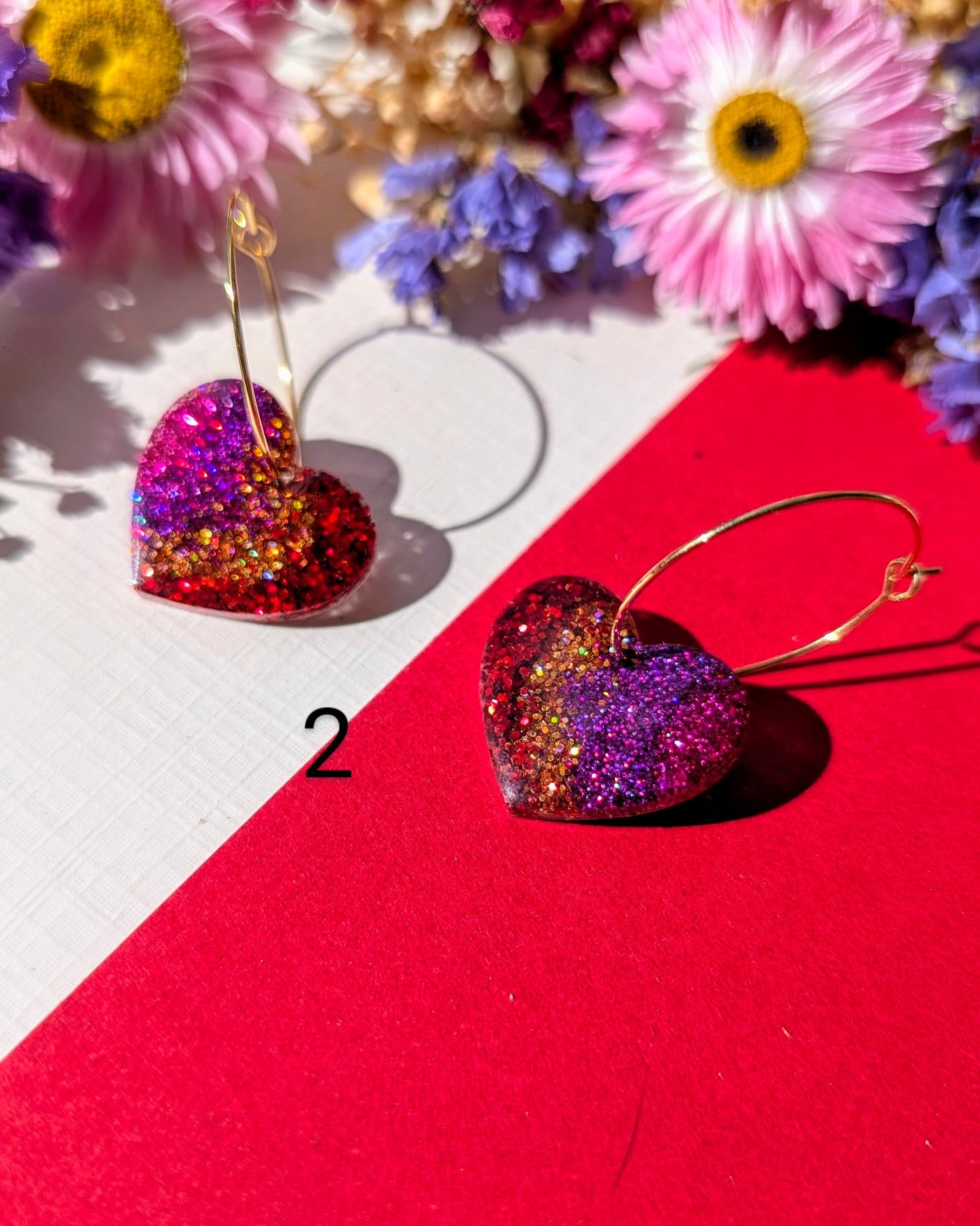 Coeurs Enchantés ❤️ teintes rouge ✨