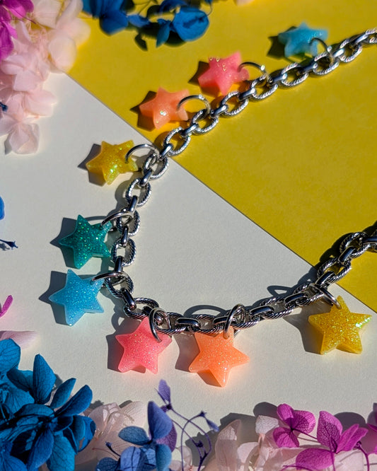 Collier des Voeux Multicolores ⭐🩷🩵💚💛🧡