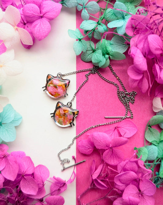 Boucles Ambre Argentées