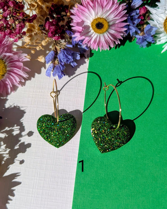 Cœurs Enchantés 💚 tons verts ✨