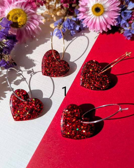 Coeurs Enchantés ❤️ teintes rouge ✨